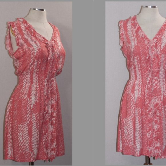 THML Pink & White Cotton Dress - Picture 11 of 11